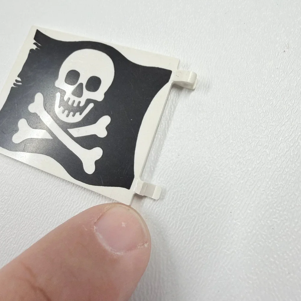 Vintage LEGO Pirate Flag Jolly Roger Skull Crossbones Large